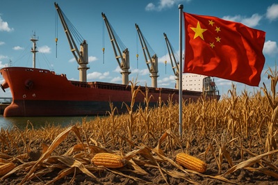  China compra 95% menos milho do Brasil em plena safra recorde, deixando produtores sem mercado e contratos sob risco